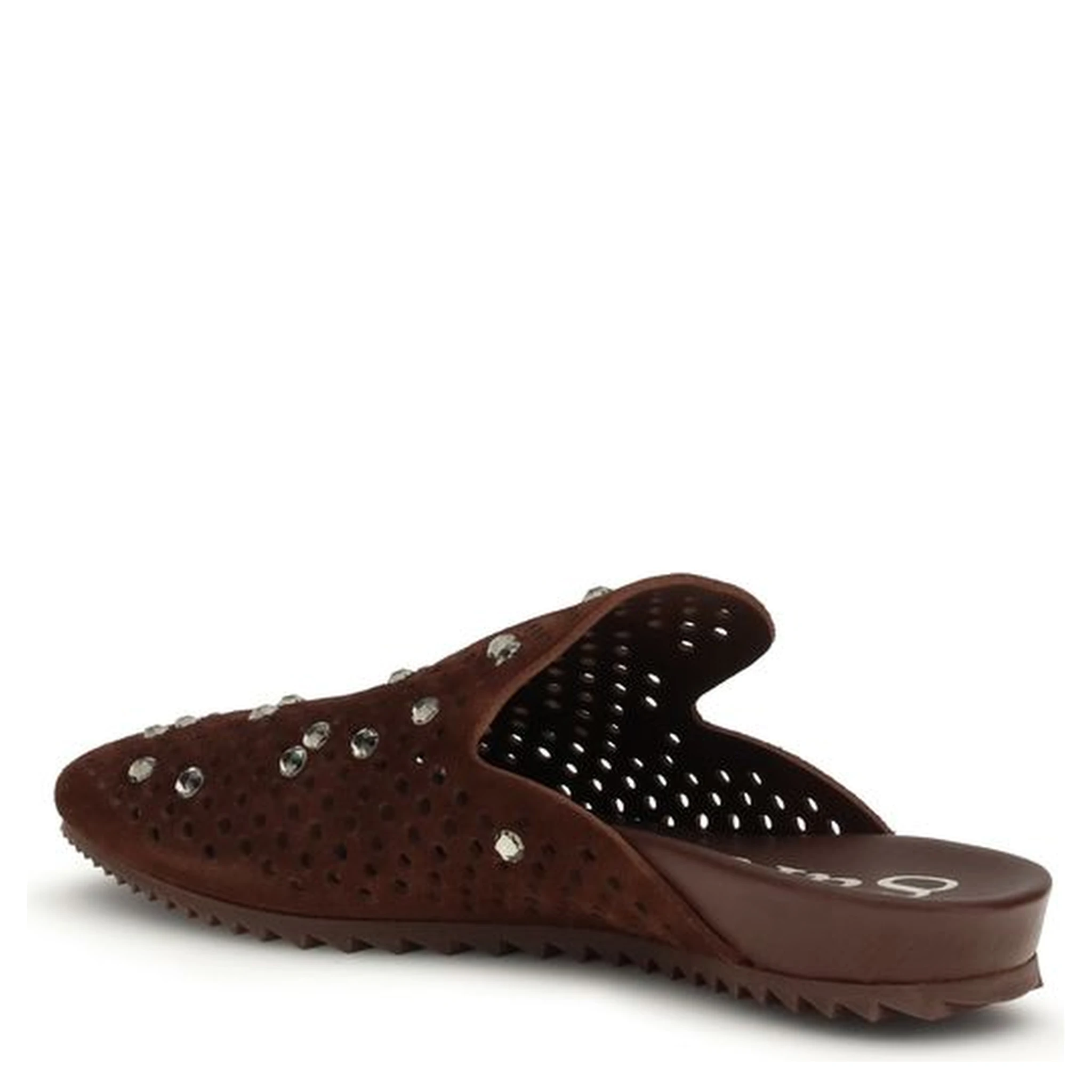 Brown Calf Leather Bos Taurus Mules