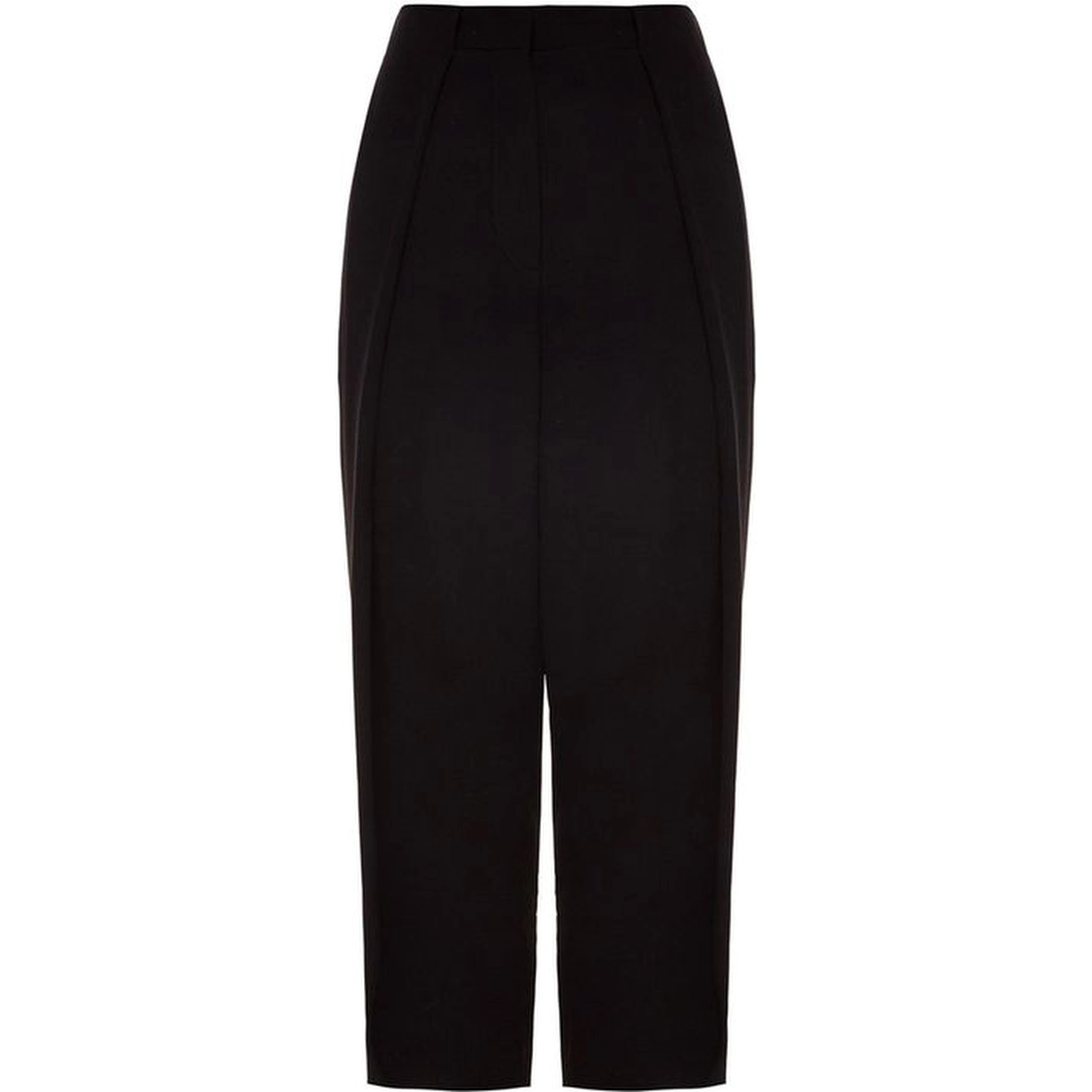 Black Viscose Casual Pants