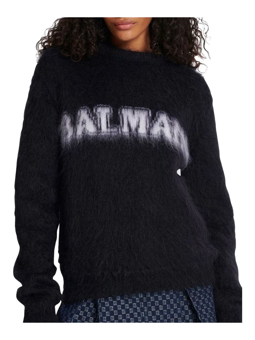 Black Mohair Sweatshirt