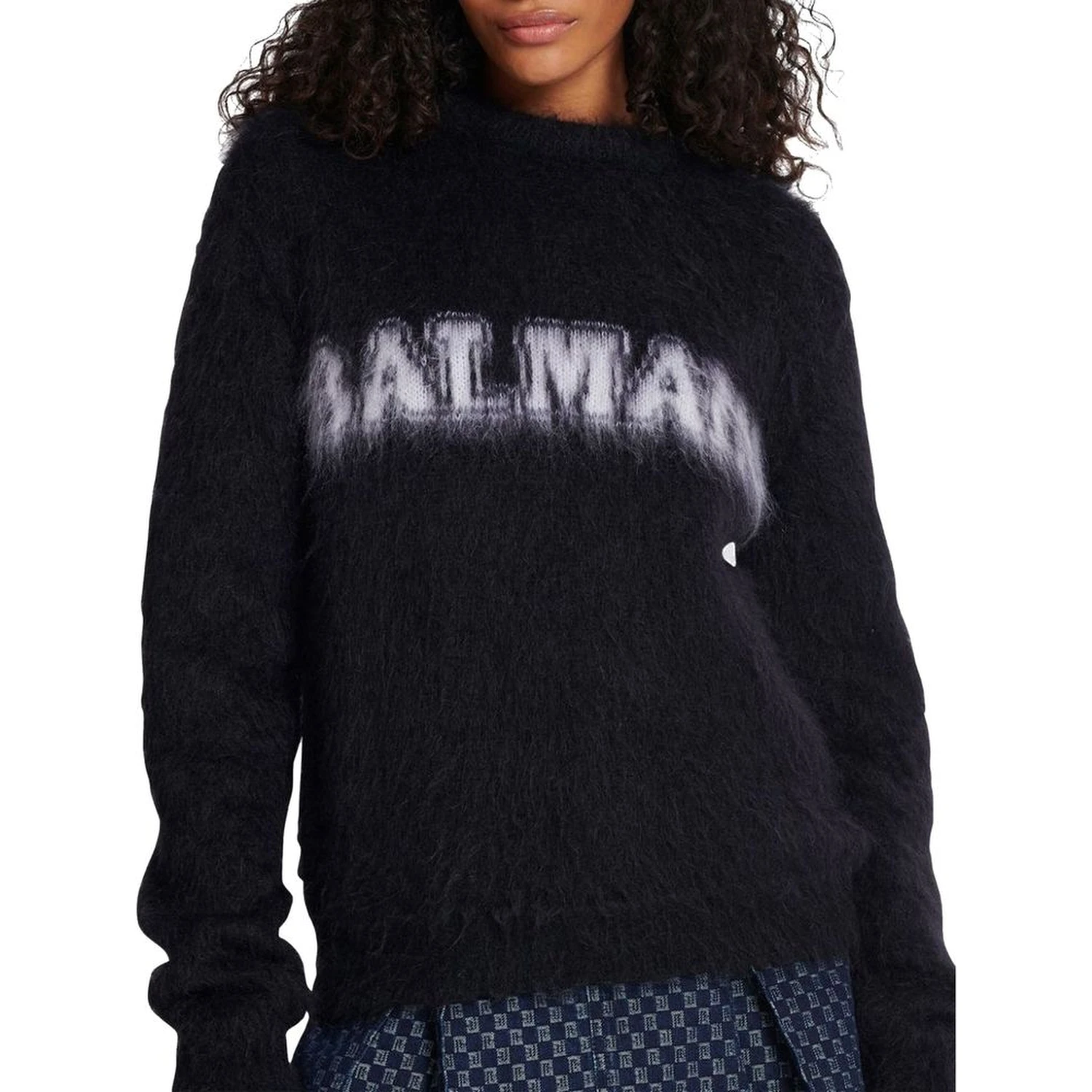 Black Mohair Sweatshirt