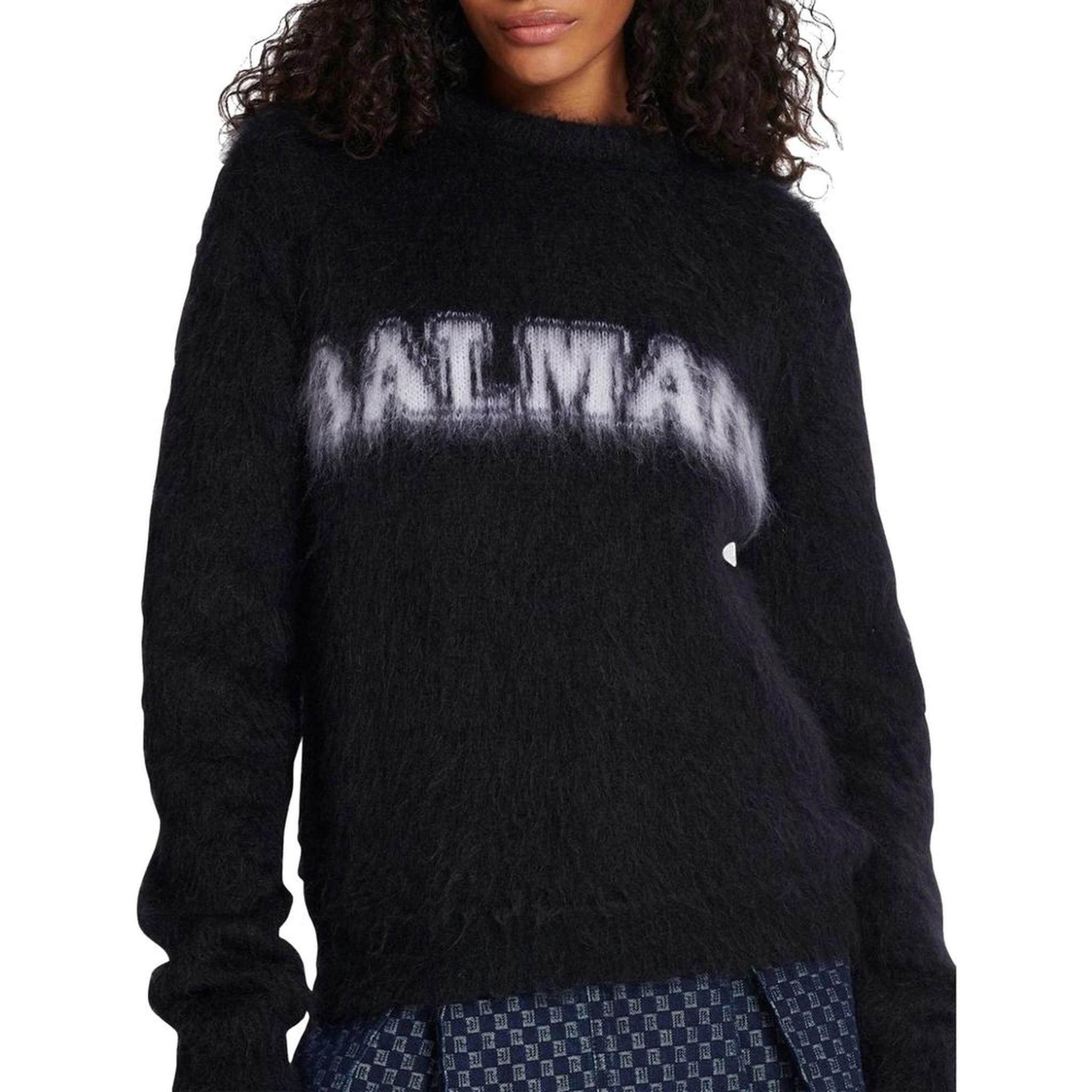 Black Mohair Sweatshirt