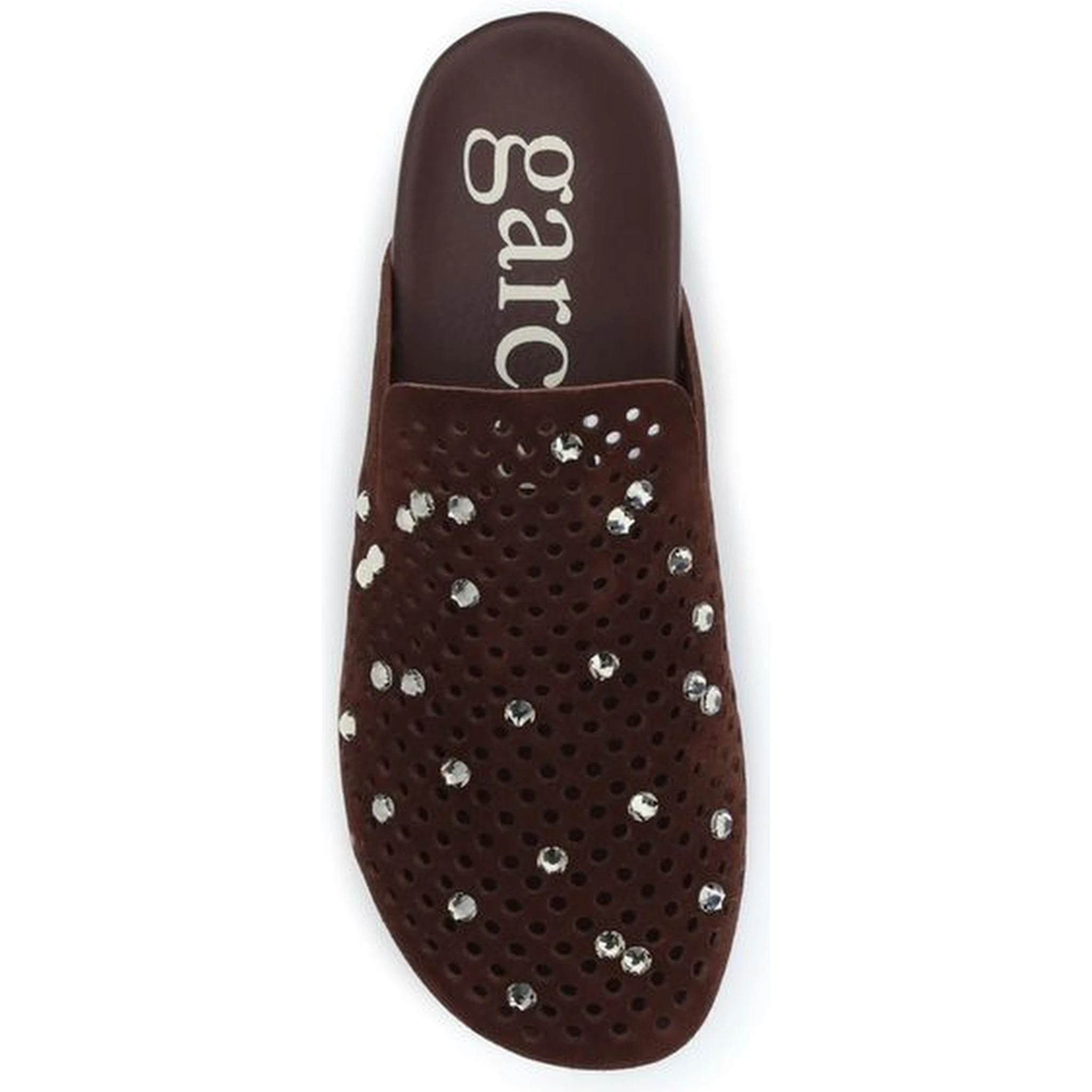 Brown Calf Leather Bos Taurus Mules