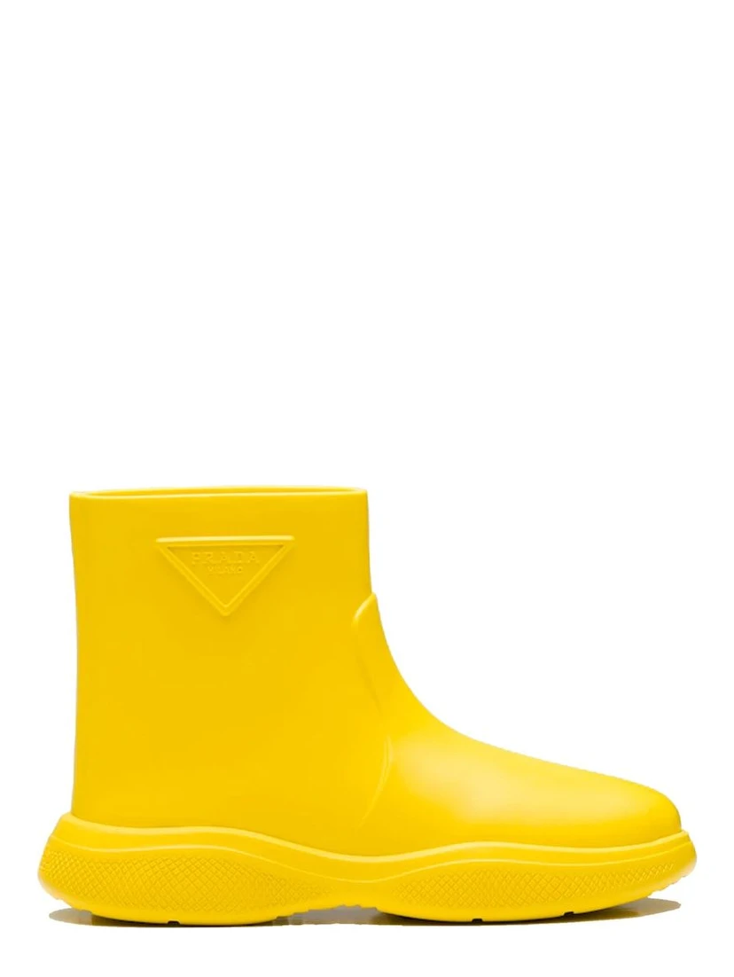 Bicolor Rubber Rain Boots