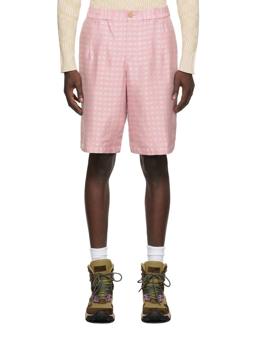 Multicolor Viscose Bermuda Shorts