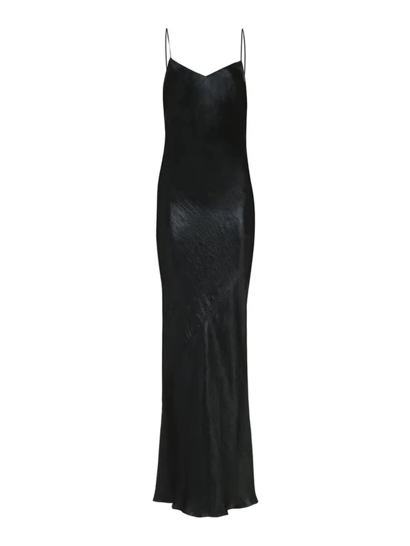 Black Acetate Casual Dress