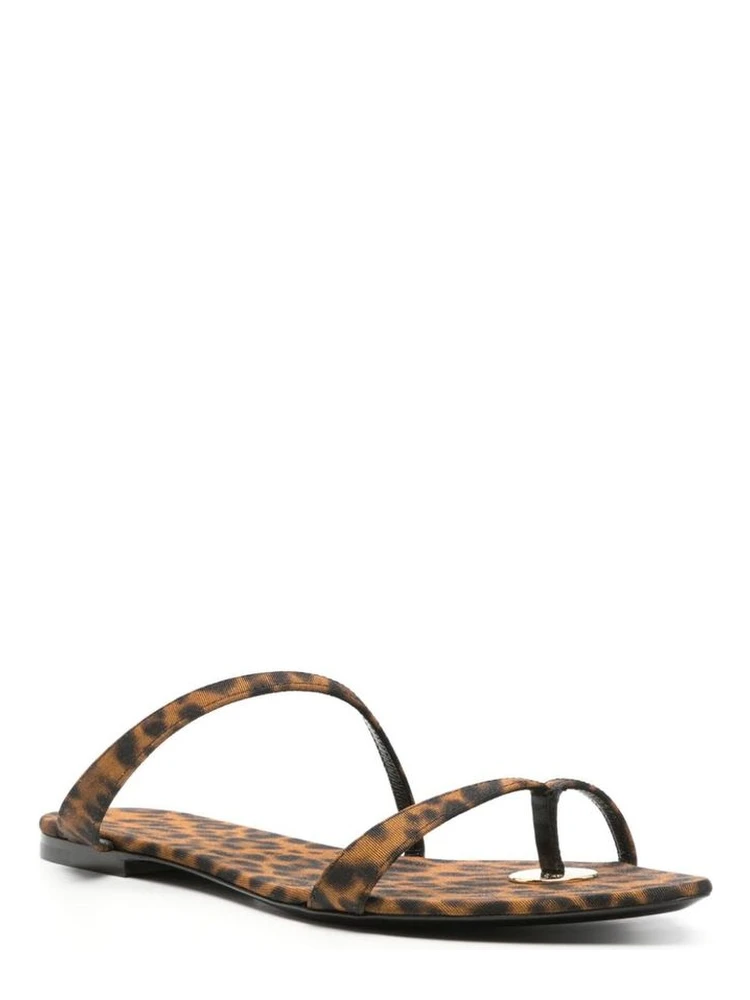 Brown Fabric Flat Sandals alternative