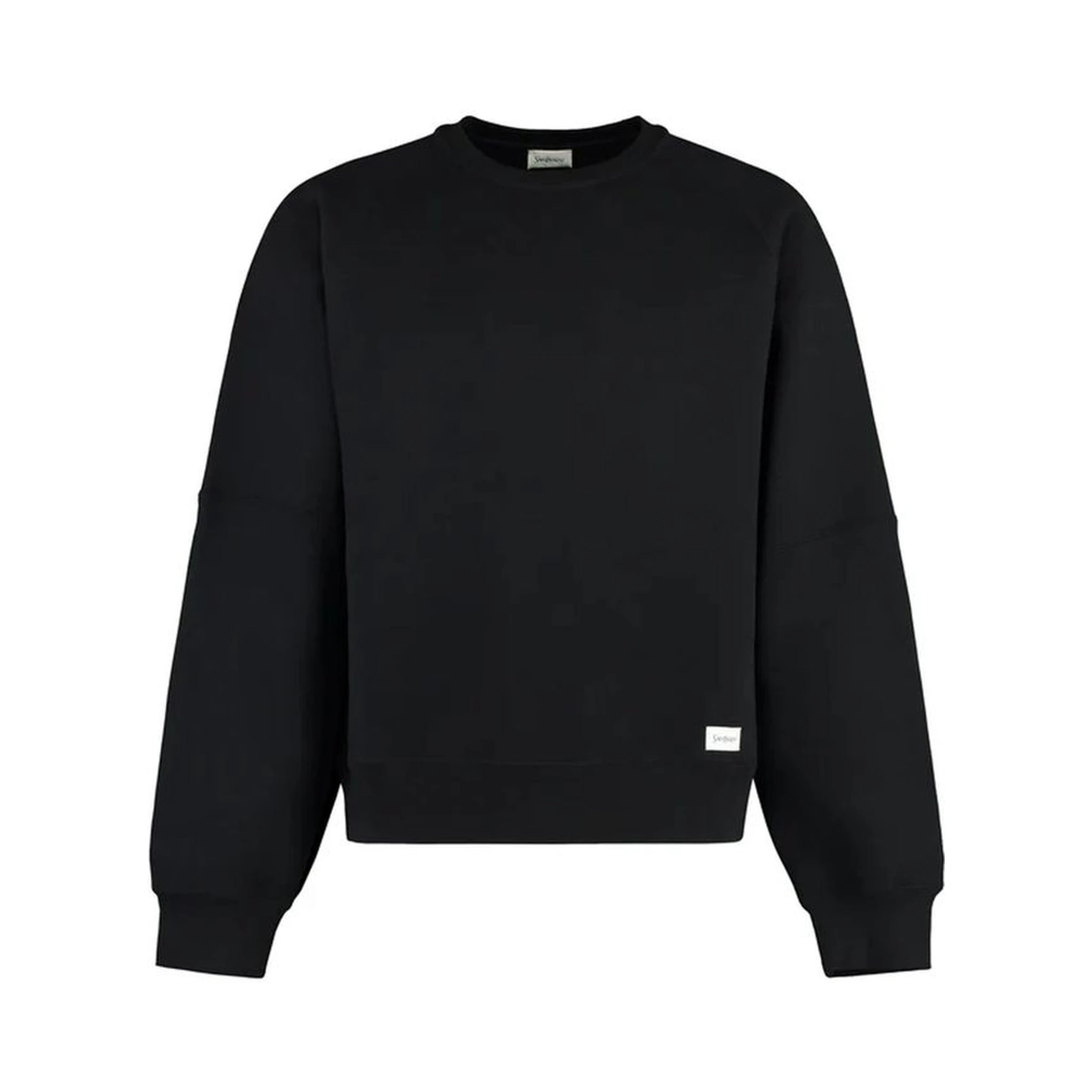 Black Cotton Sweatshirt
