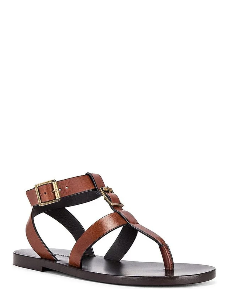 Brown Calfskin Flip-Flop Sandals alternative