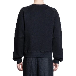 Black Cotton Sweatshirt