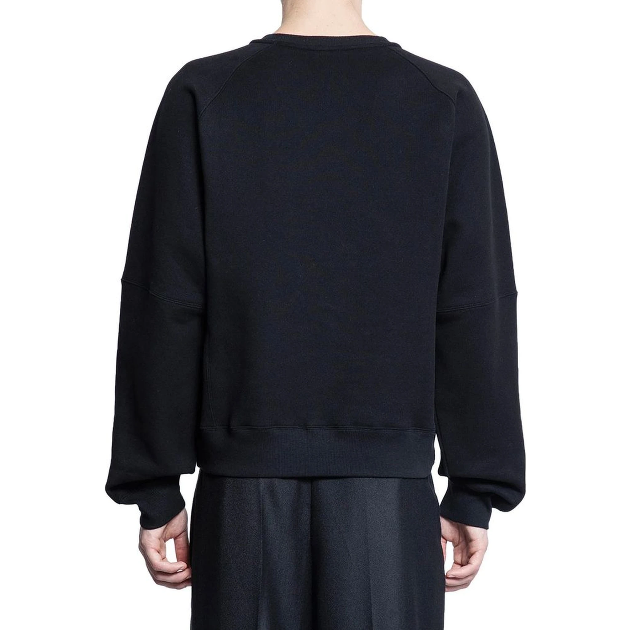 Black Cotton Sweatshirt