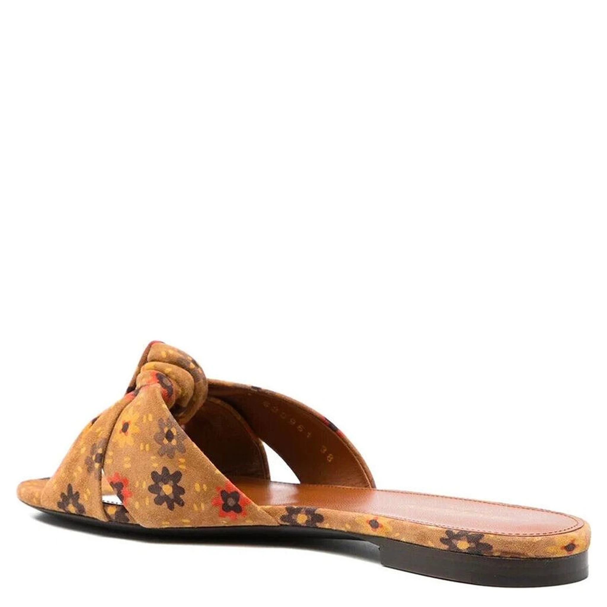 Brown Leather Slides