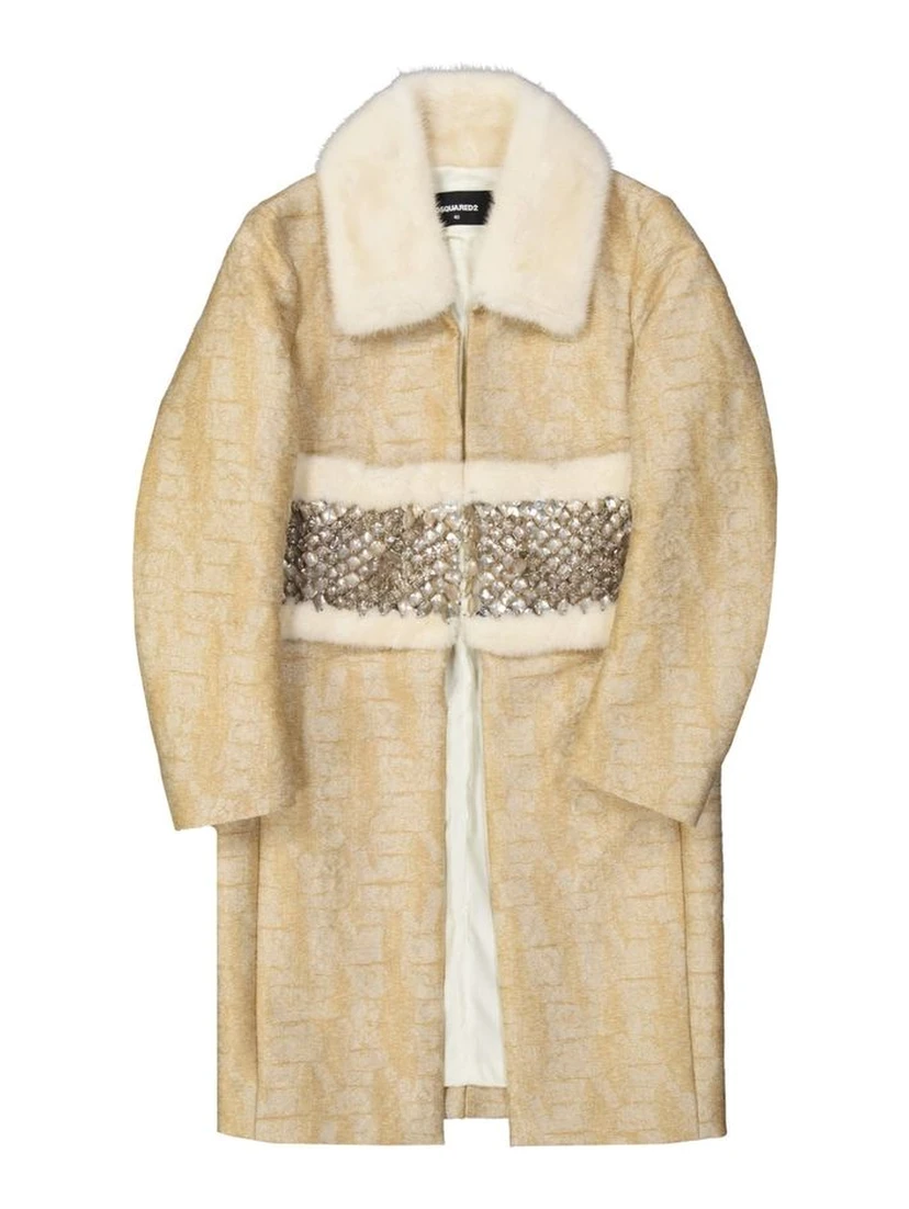 Beige Polyamide Coat