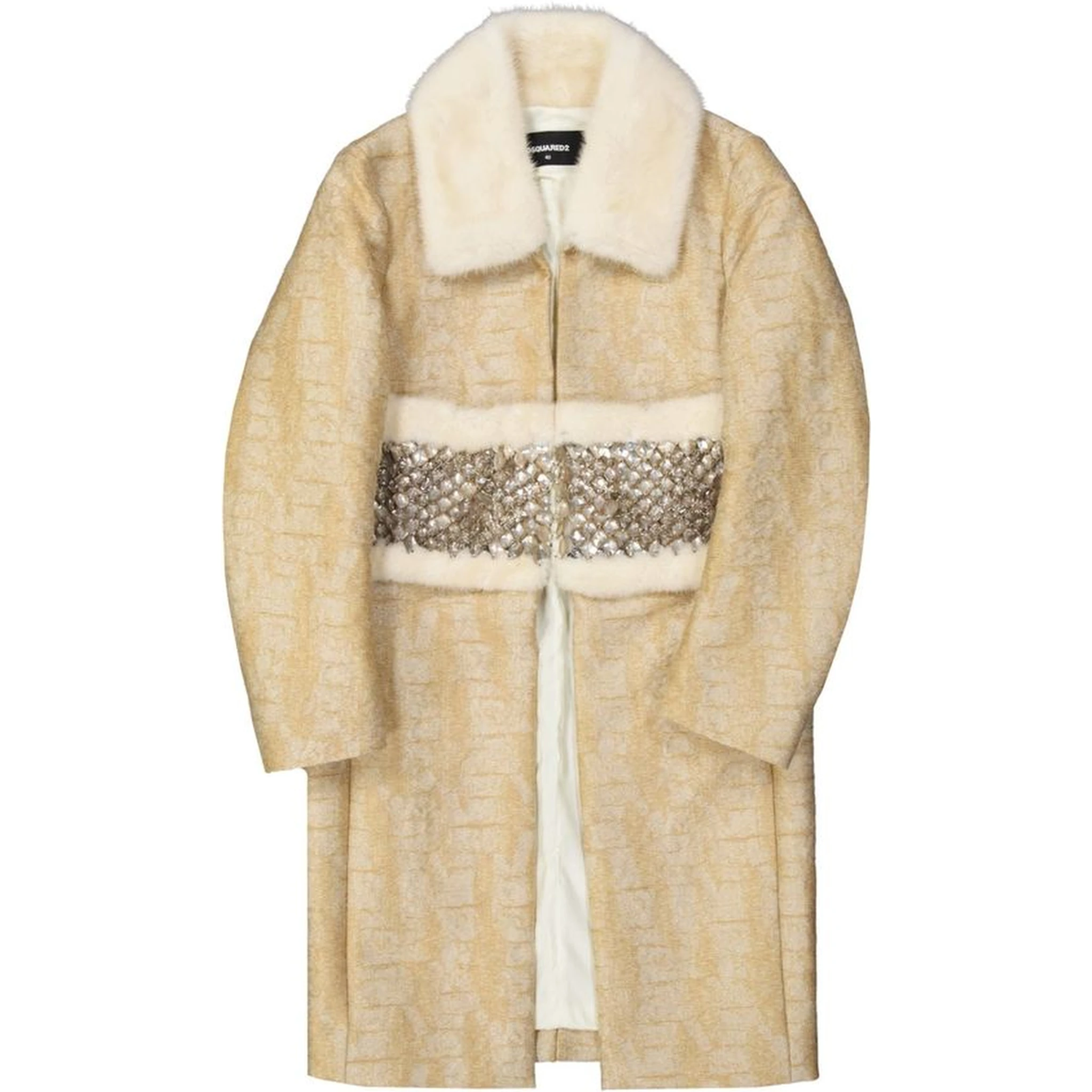 Beige Polyamide Coat