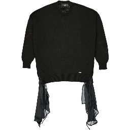 Black Cotton Sweatshirt