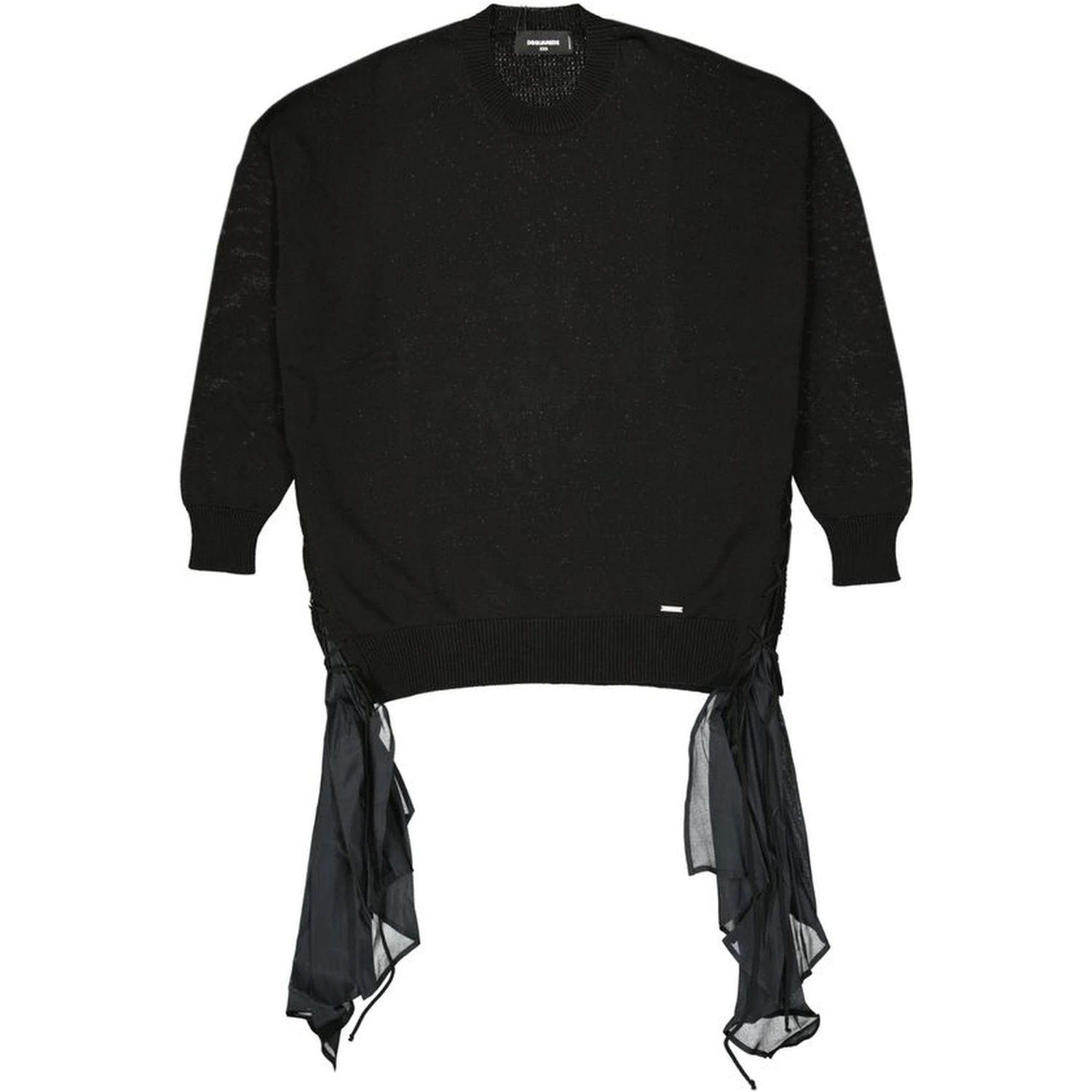 Black Cotton Sweatshirt