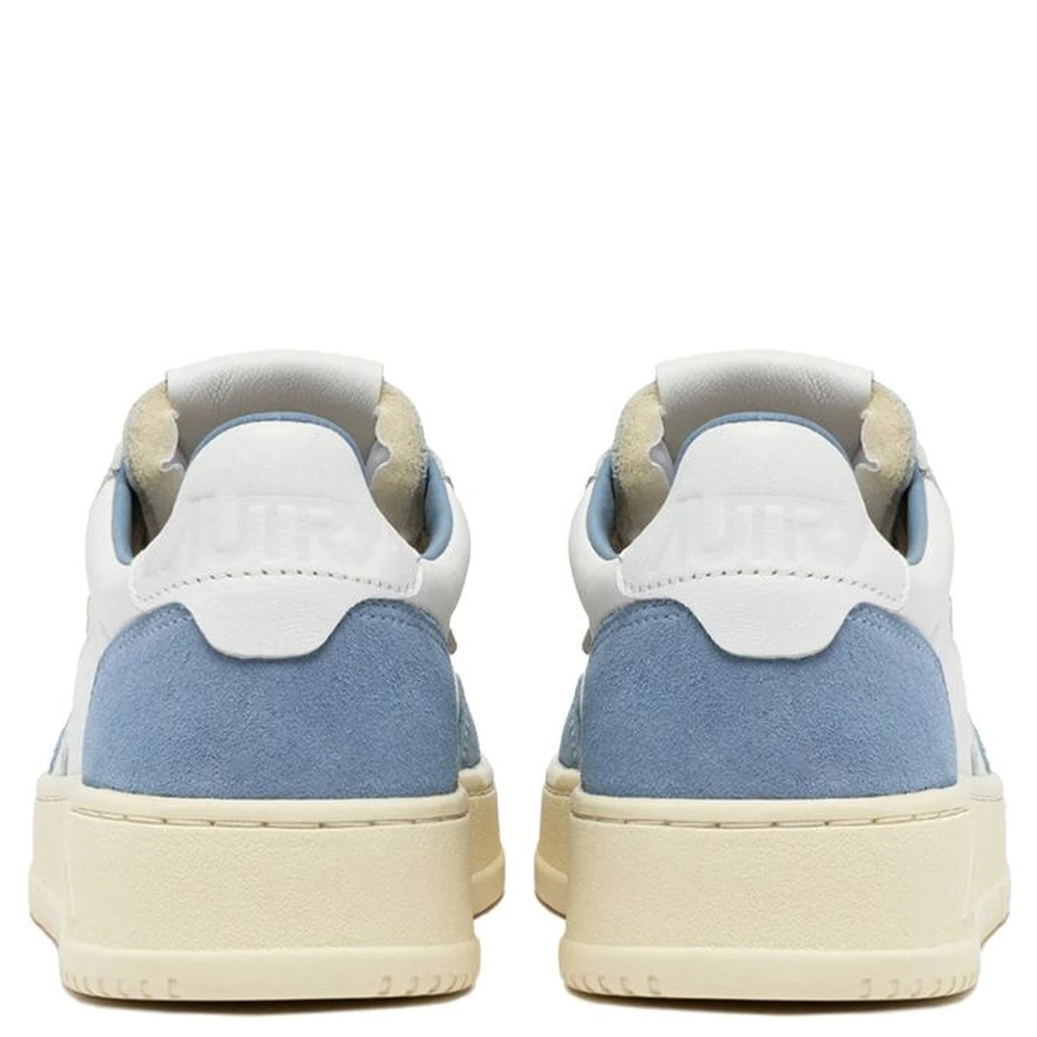 White Leather Low Top Sneakers