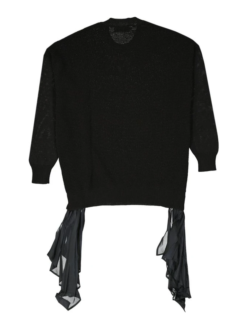 Black Cotton Sweatshirt