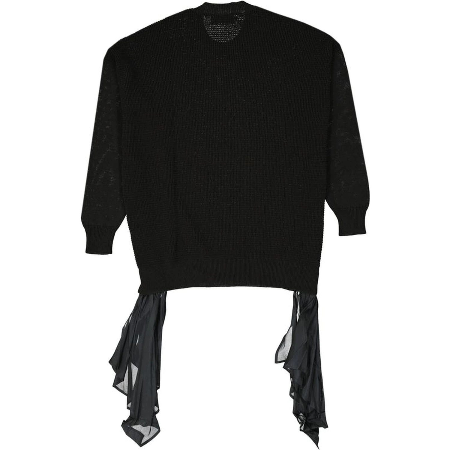 Black Cotton Sweatshirt