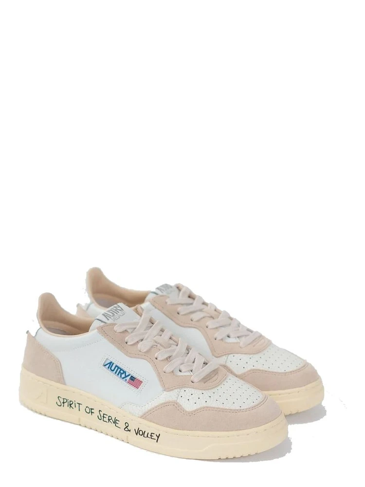 White Goatskin Low Top Sneakers alternative