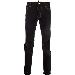 Black Cotton Jeans Denim