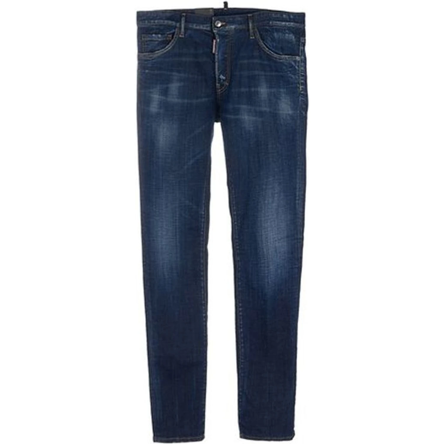 Blue Cotton Skinny Jeans