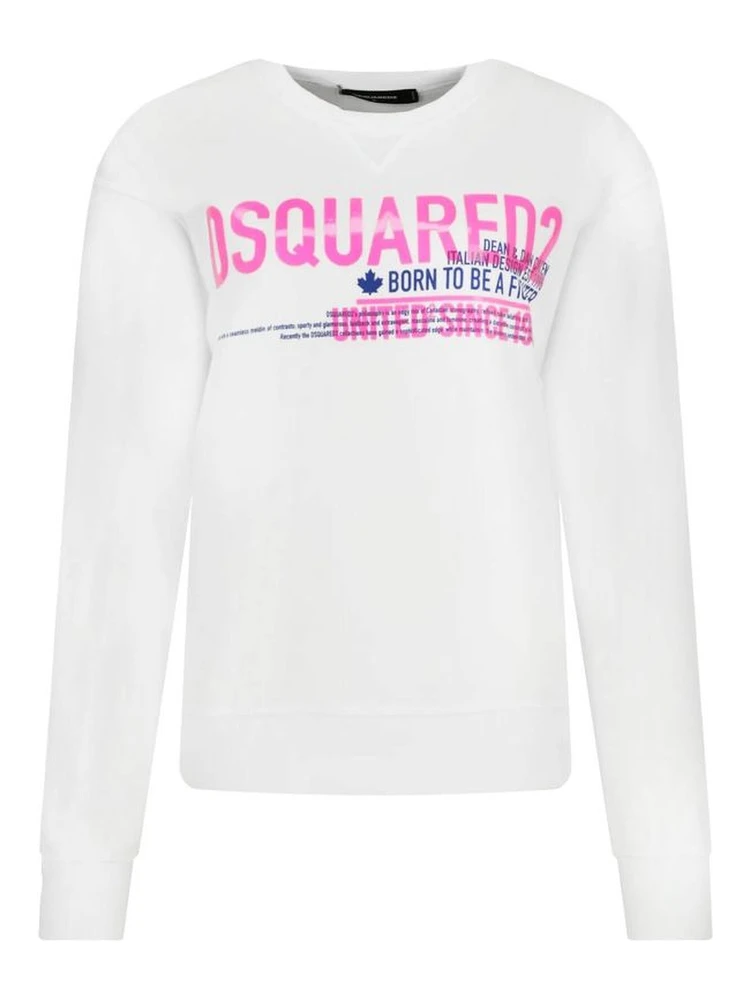 White Cotton Sweatshirt