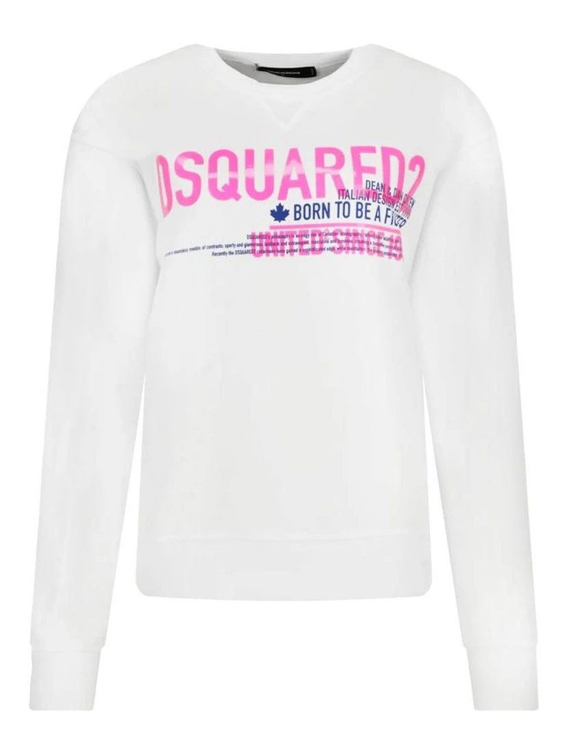 White Cotton Sweatshirt