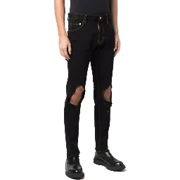 Black Cotton Jeans Denim