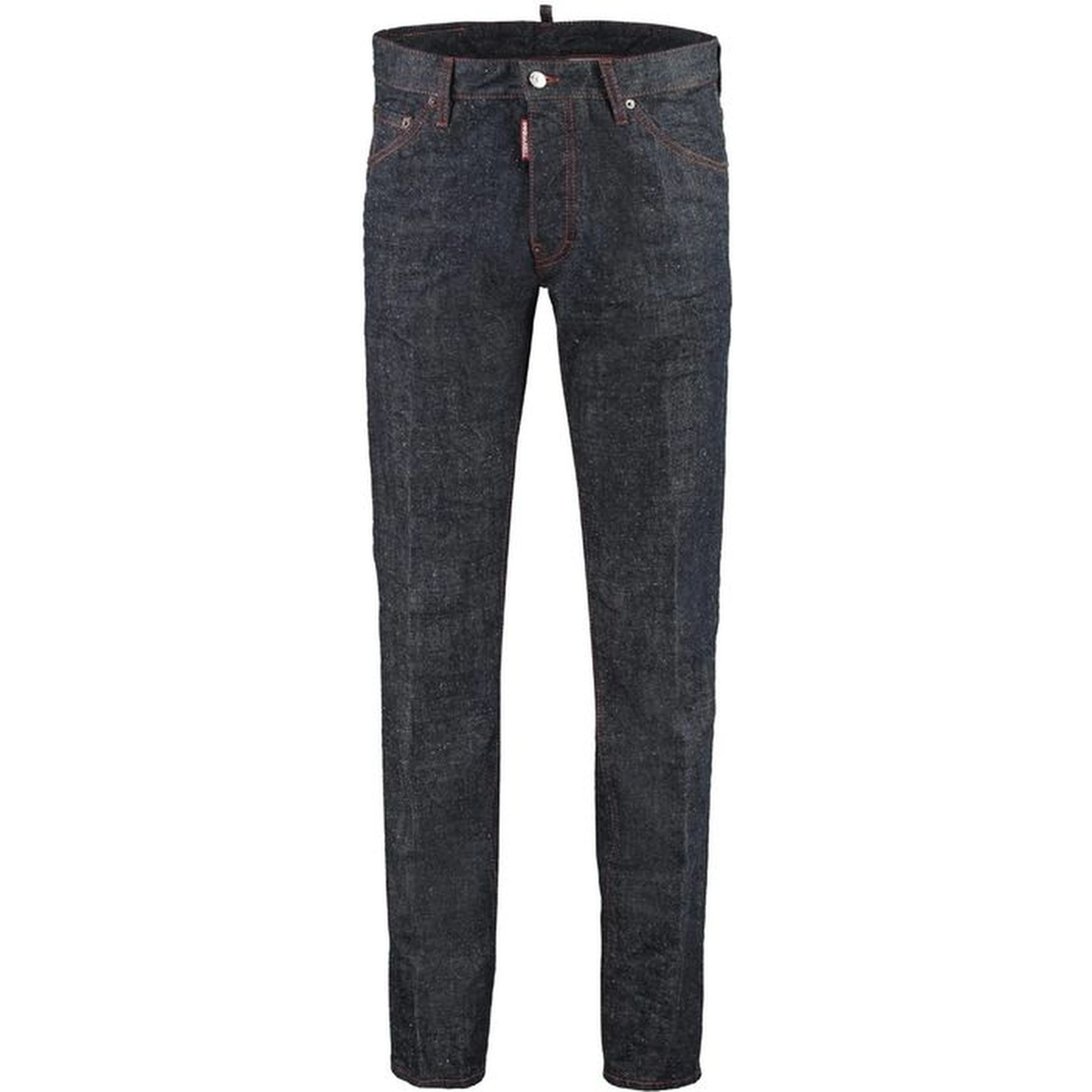 Blue Cotton Skinny Jeans