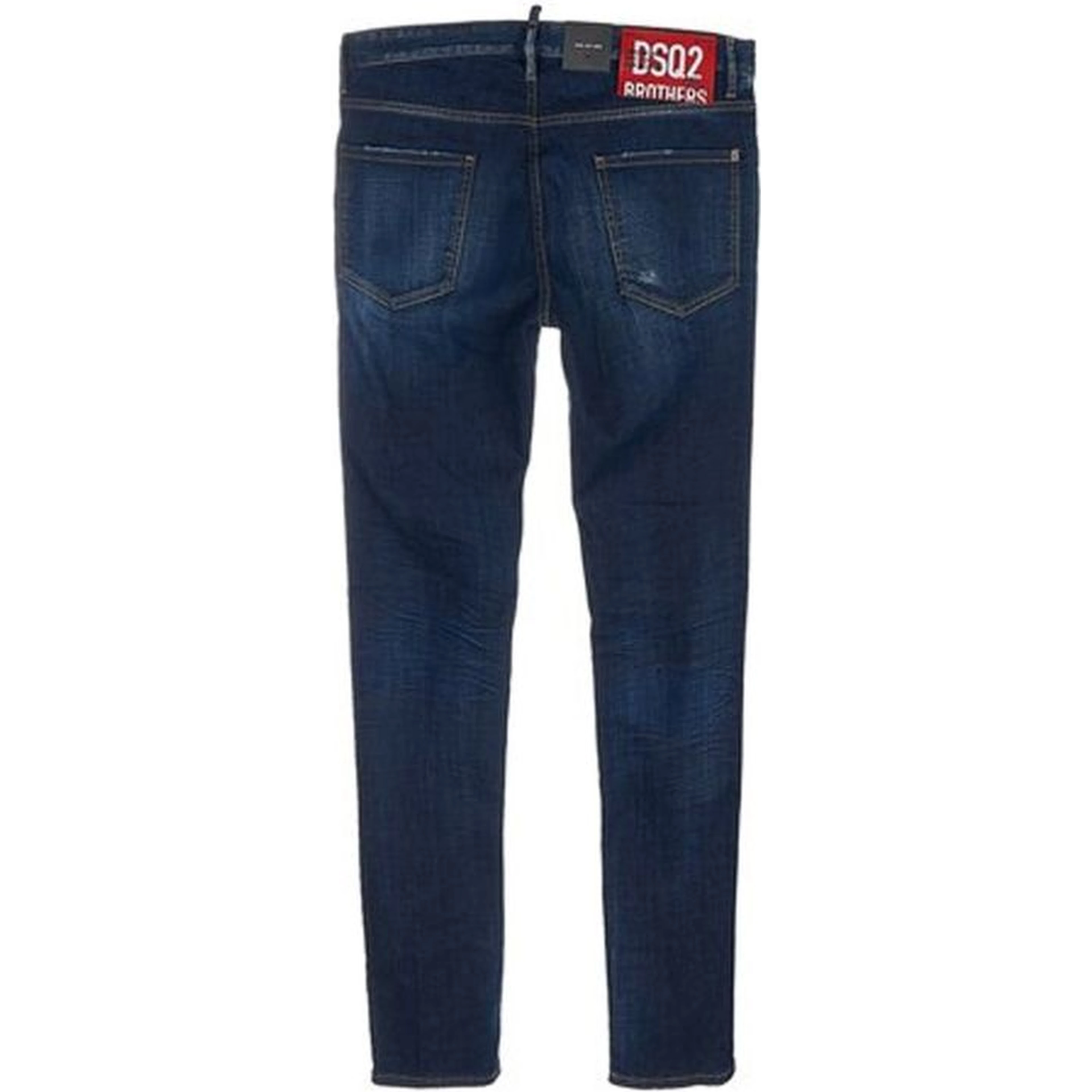 Blue Cotton Skinny Jeans