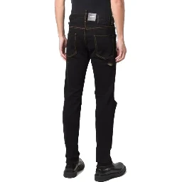 Black Cotton Jeans Denim