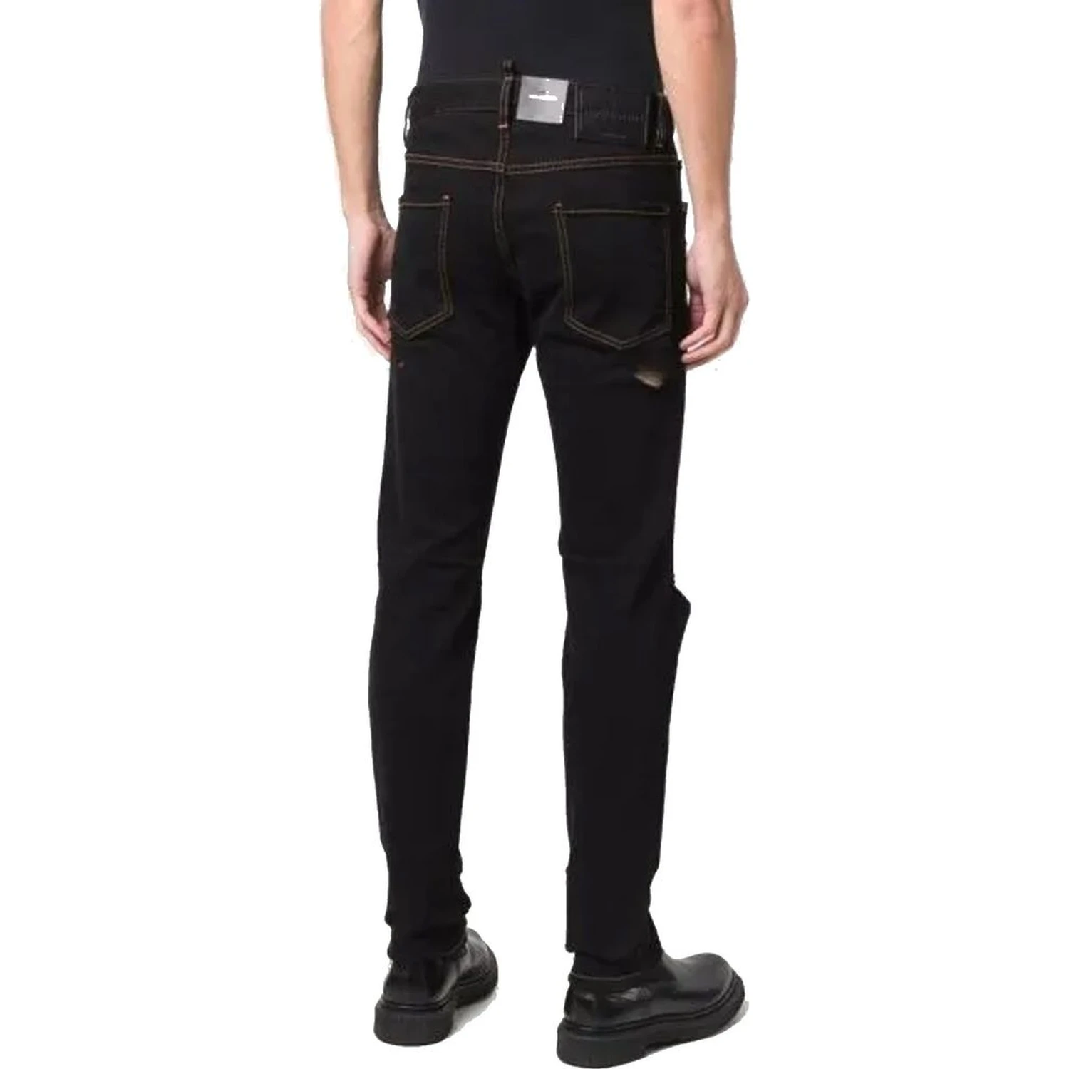 Black Cotton Jeans Denim