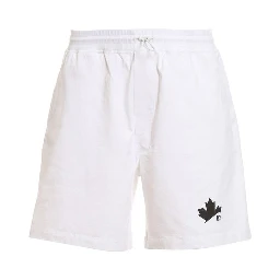 White Cotton Shorts