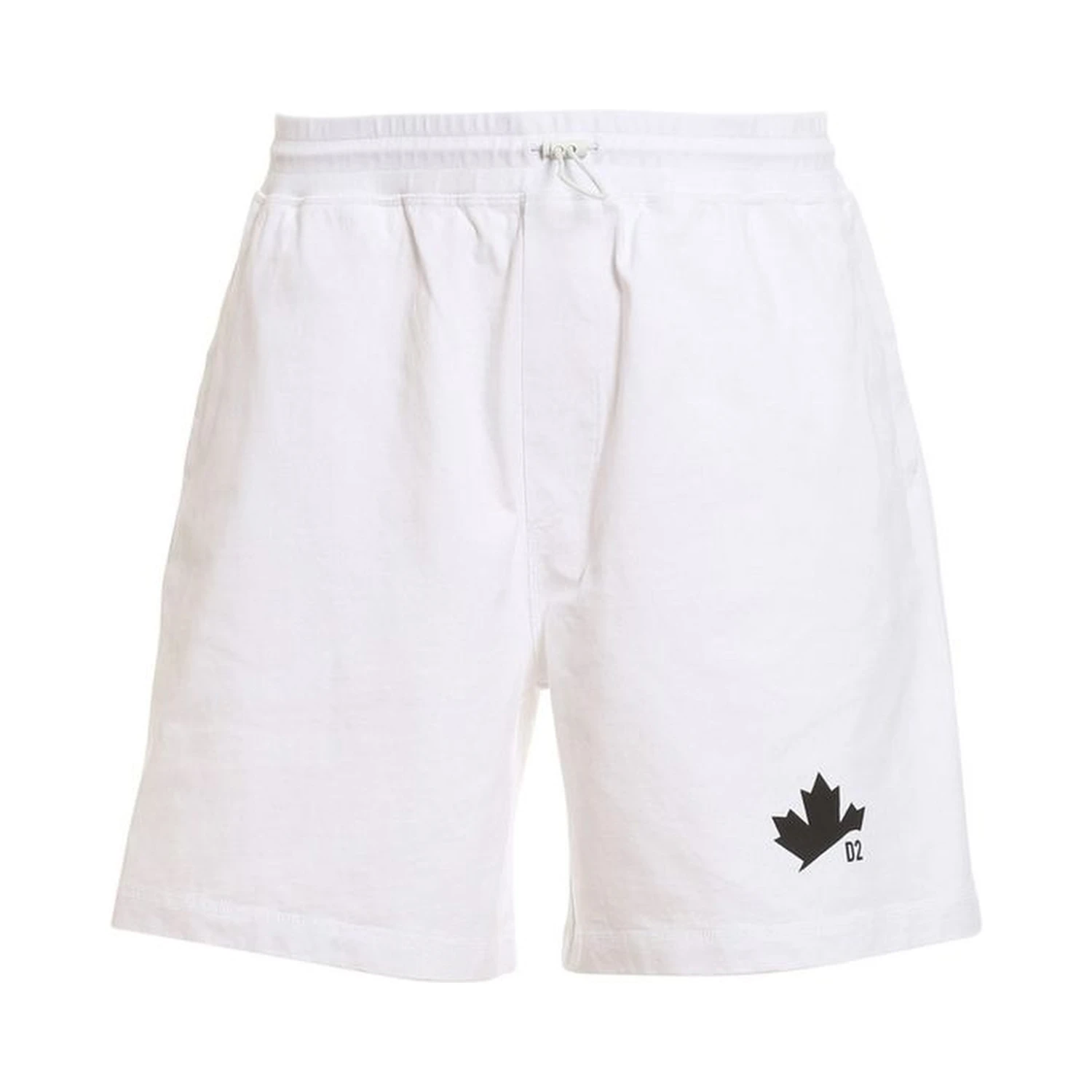 White Cotton Shorts