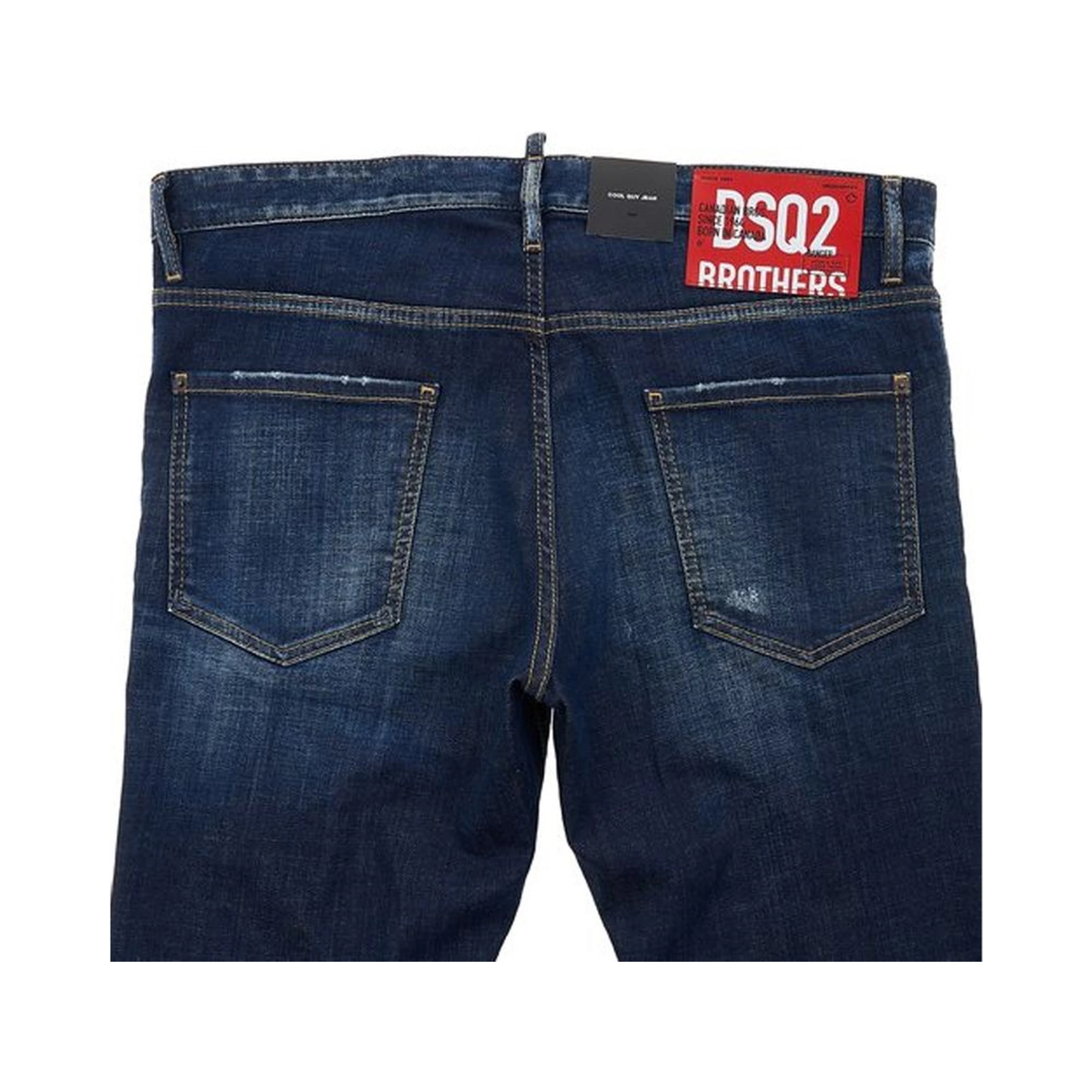 Blue Cotton Skinny Jeans