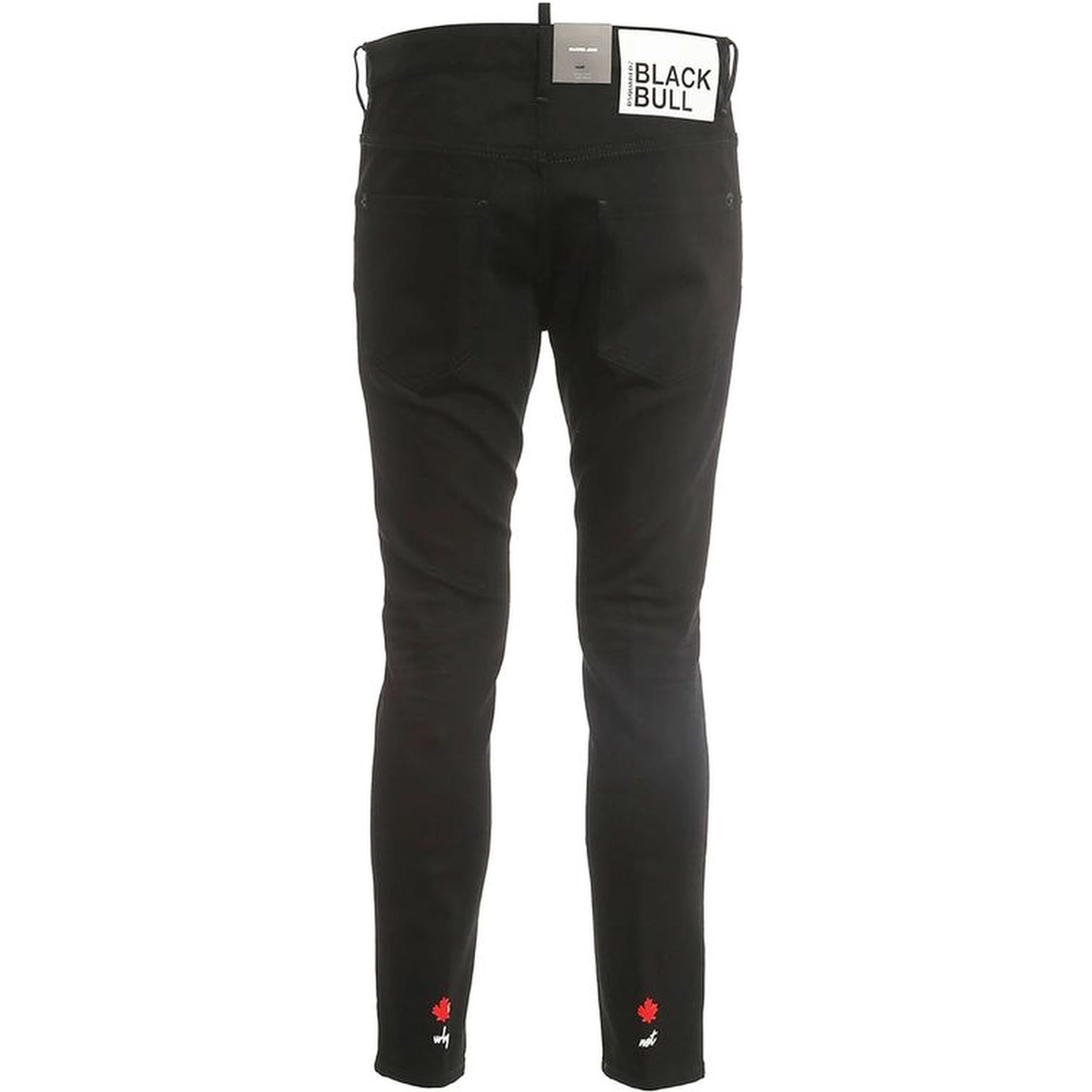 Black Cotton Skinny Jeans