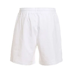 White Cotton Shorts