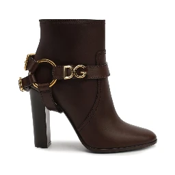 Brown Leather Ankle Boots