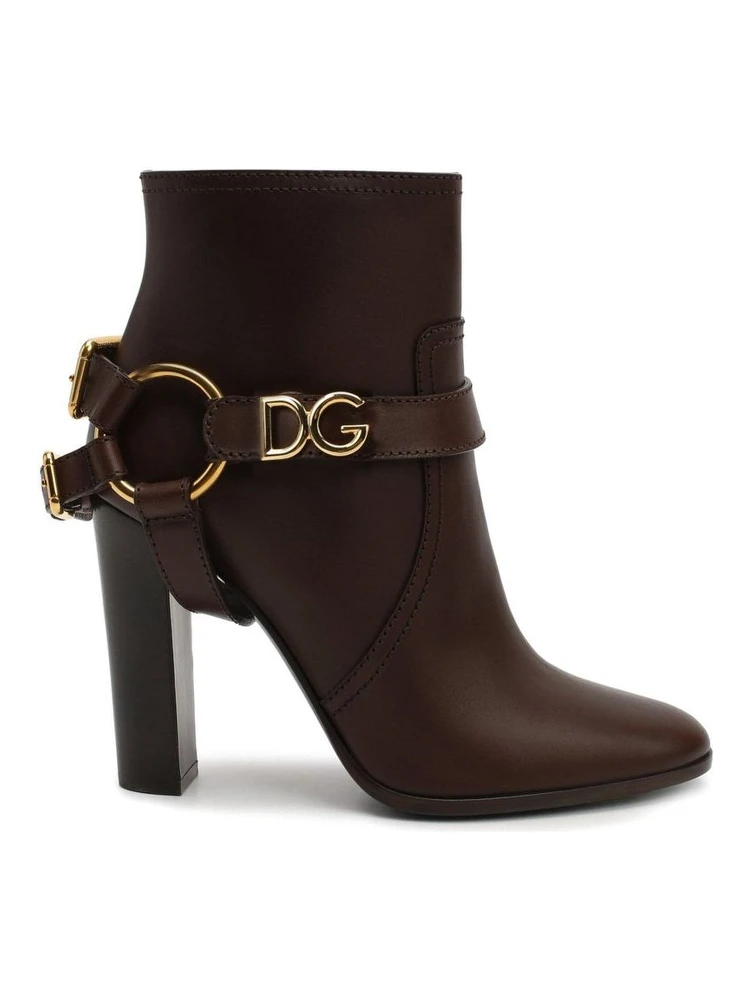 Brown Leather Ankle Boots