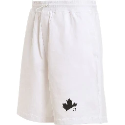 White Cotton Shorts