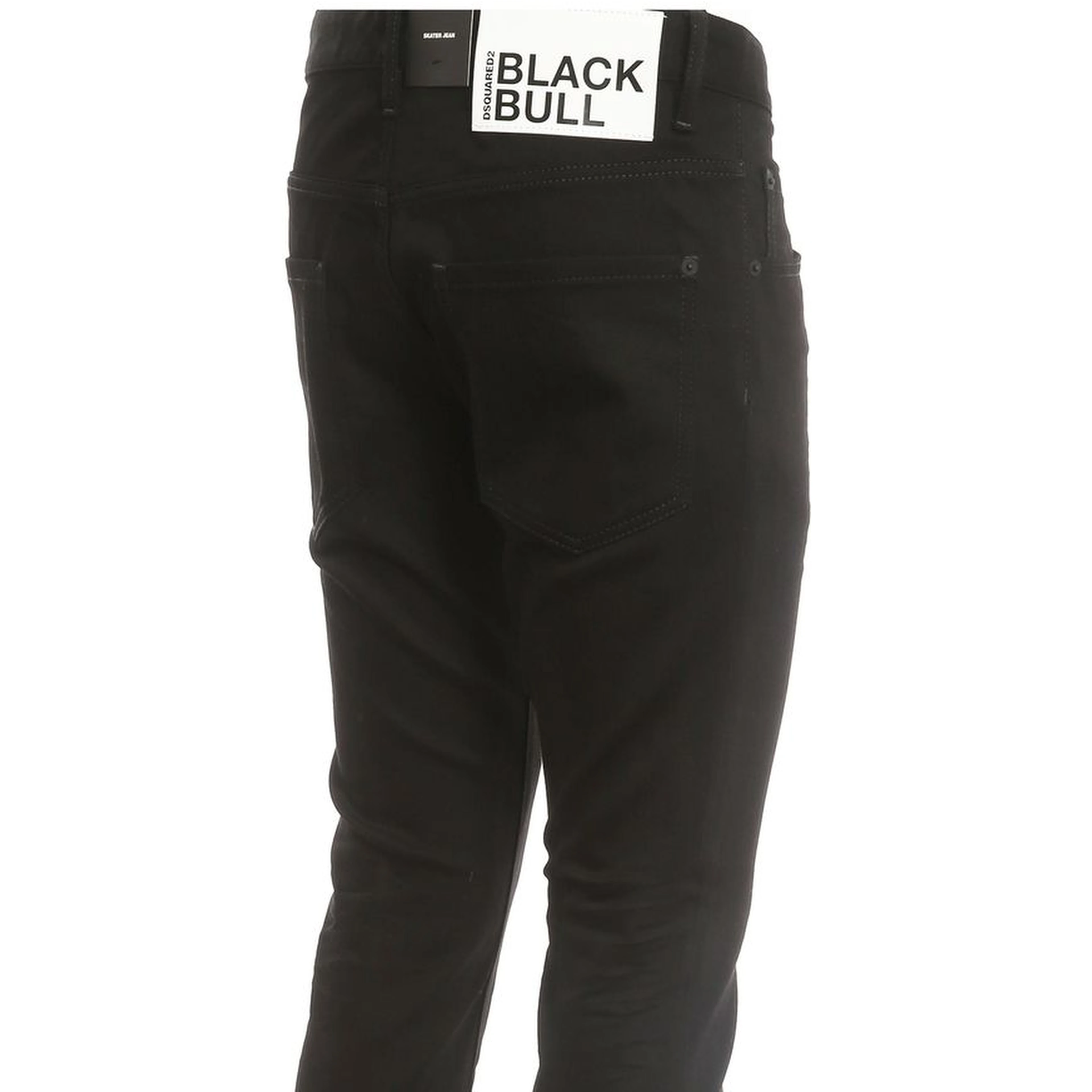 Black Cotton Skinny Jeans