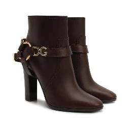 Brown Leather Ankle Boots