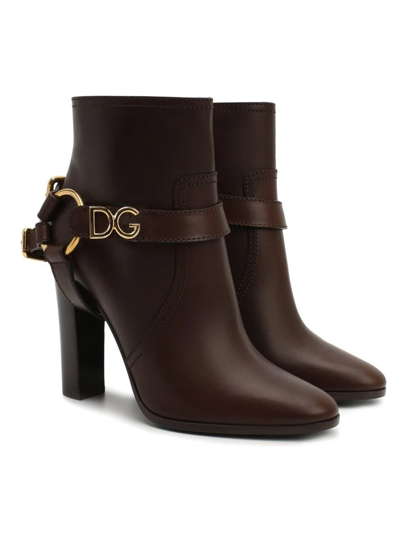 Brown Leather Ankle Boots