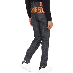 Blue Cotton Skinny Jeans