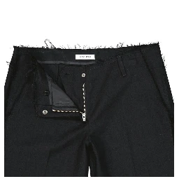 Black Virgin Wool Bermuda Shorts