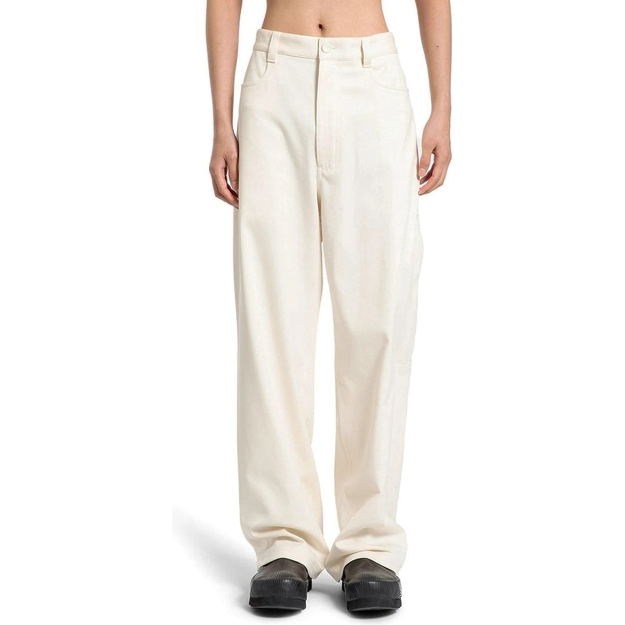 White Cashmere Chino Pants