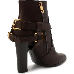 Brown Leather Ankle Boots
