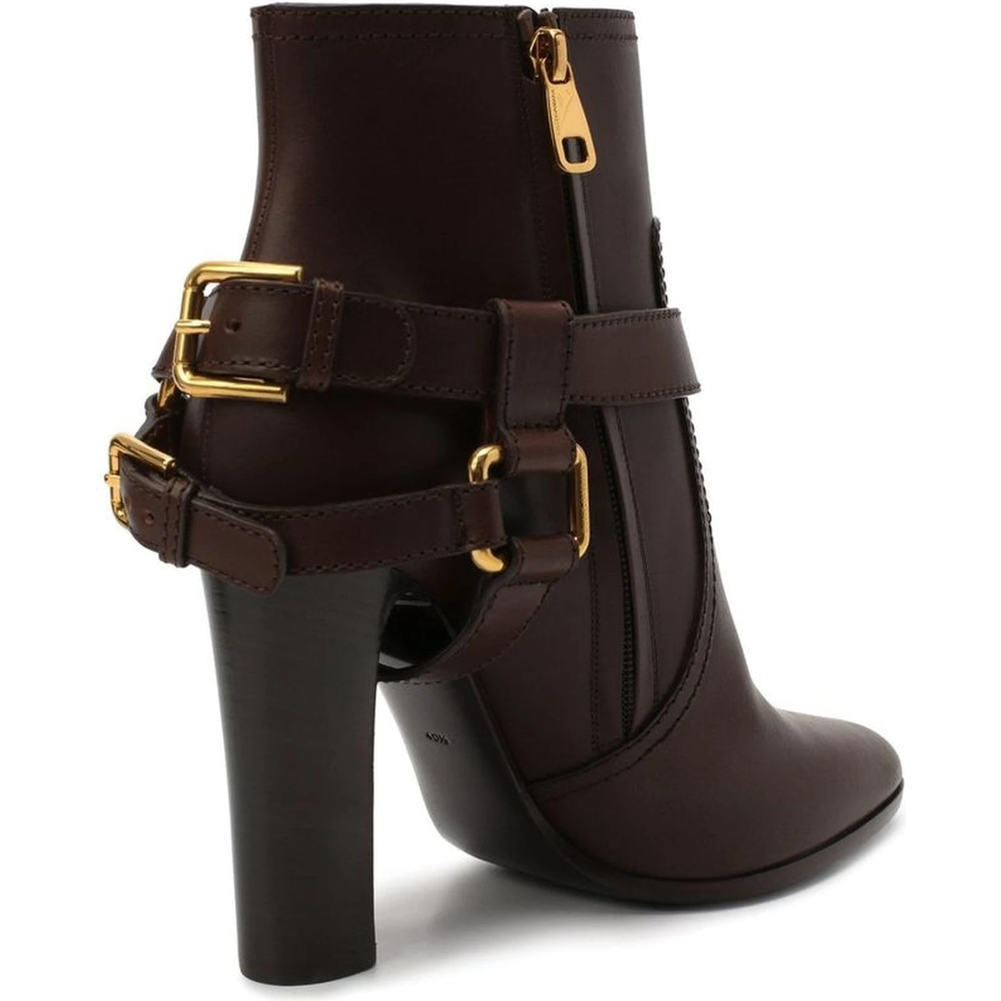 Brown Leather Ankle Boots
