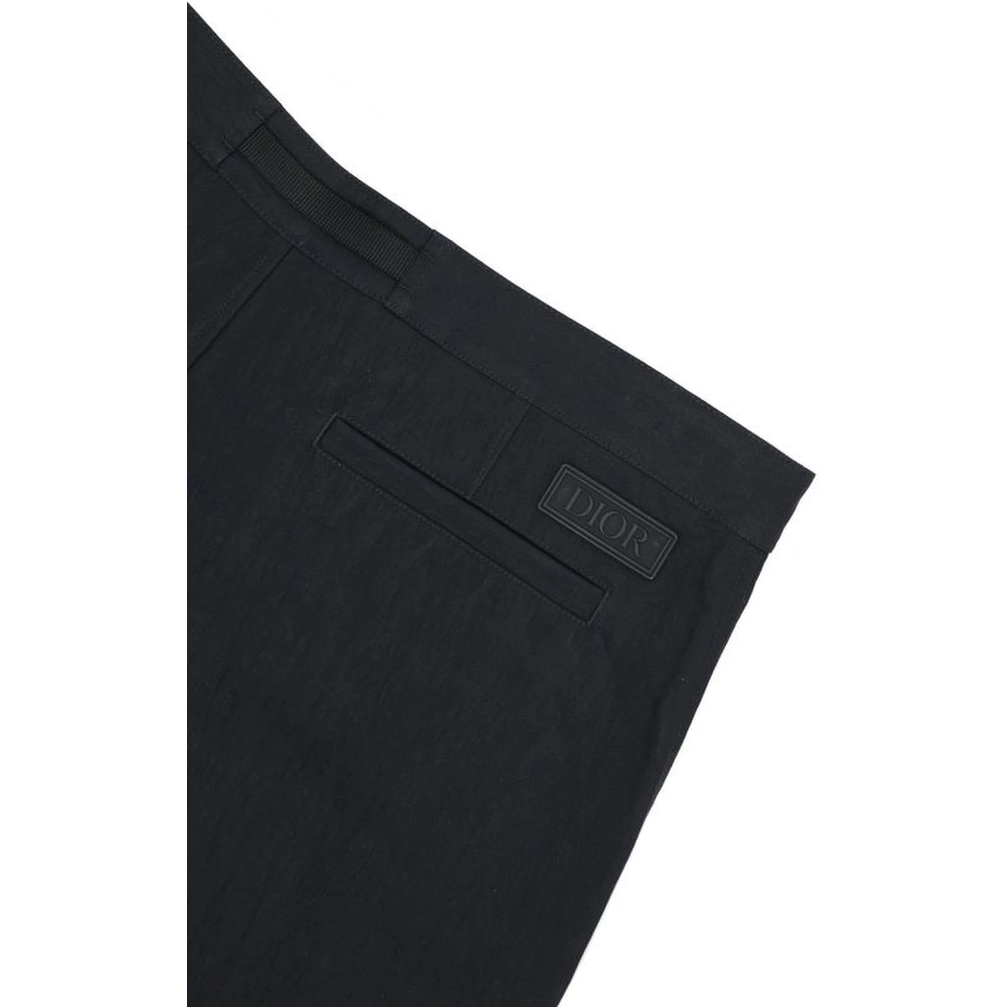 Black Cotton Bermuda Shorts