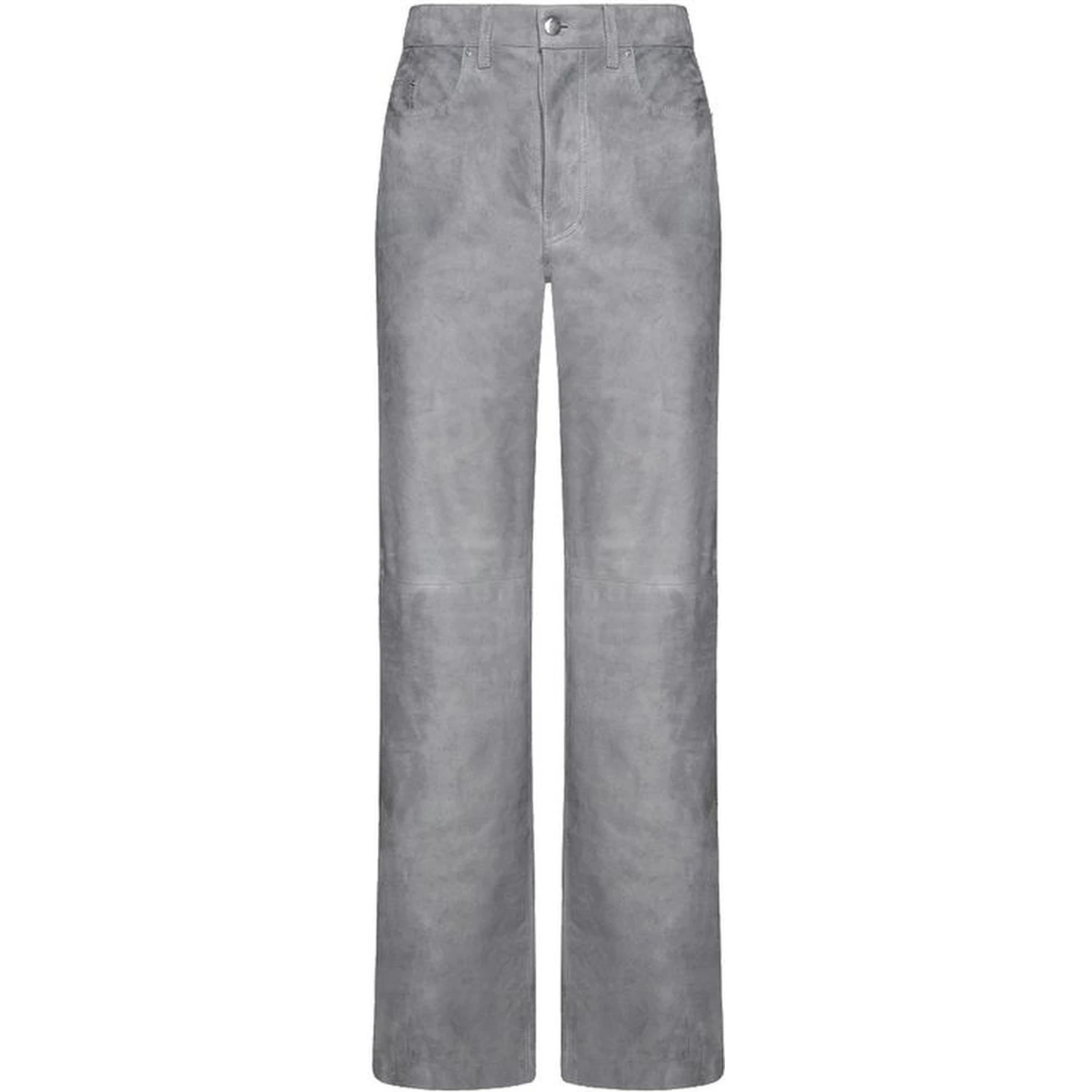 Gray Leather Pants